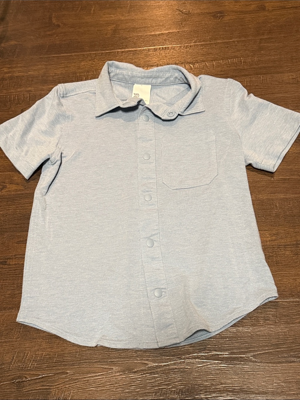 all in motion Pale Blue Short-Sleeve Button-Up Shirt